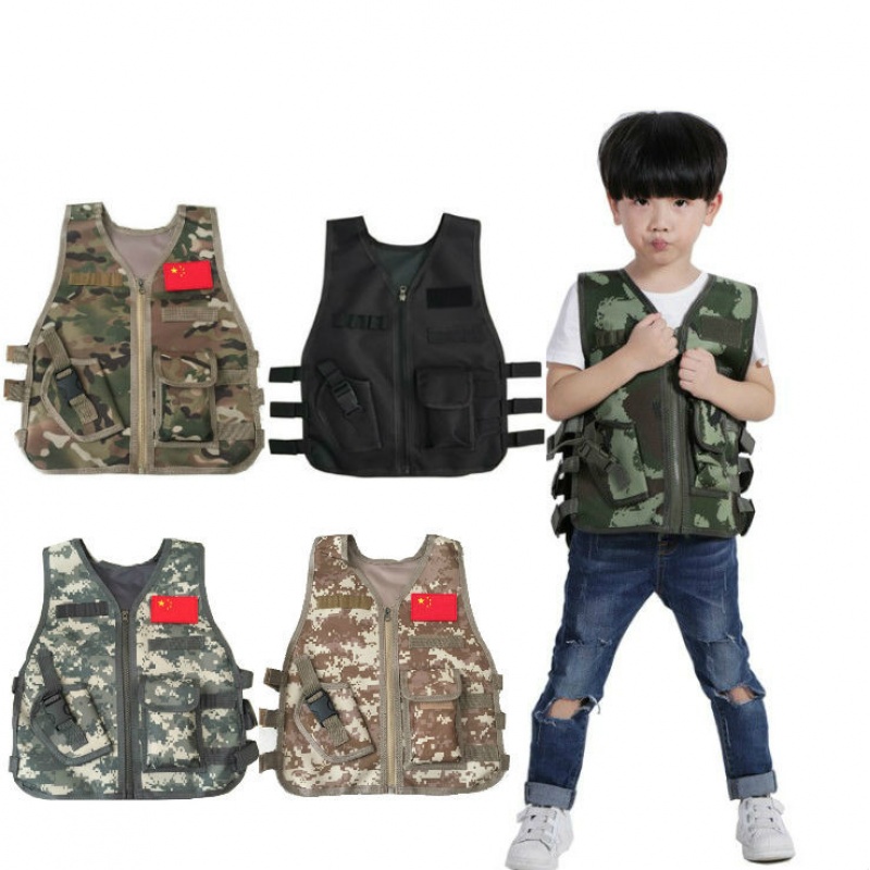 Outdoor Hunting Games For Kids - Gilet tactique camouflage pour enfants, idéal
