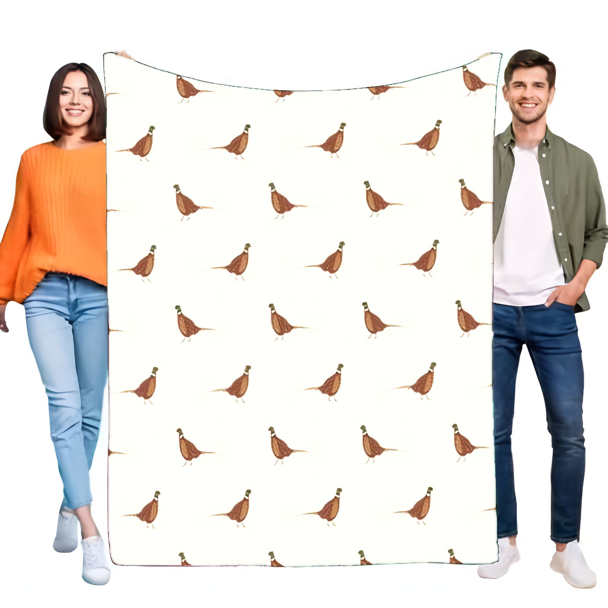 Outdoor Hunting Blanket - Couverture en flanelle imprimée d'oiseau de