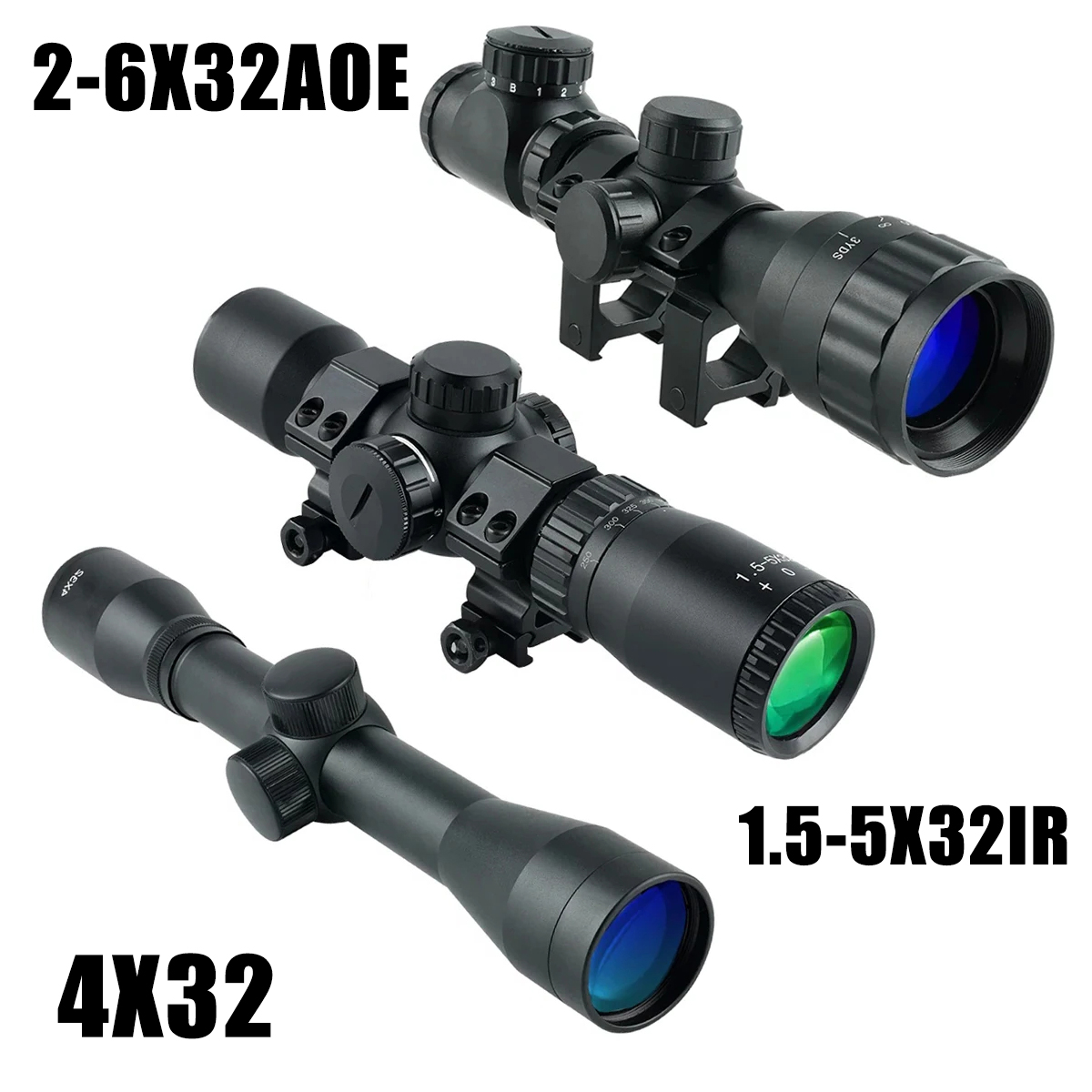 2-6X32AOE arbalète court lunet - Crossbow Scope Sight avis et prix
