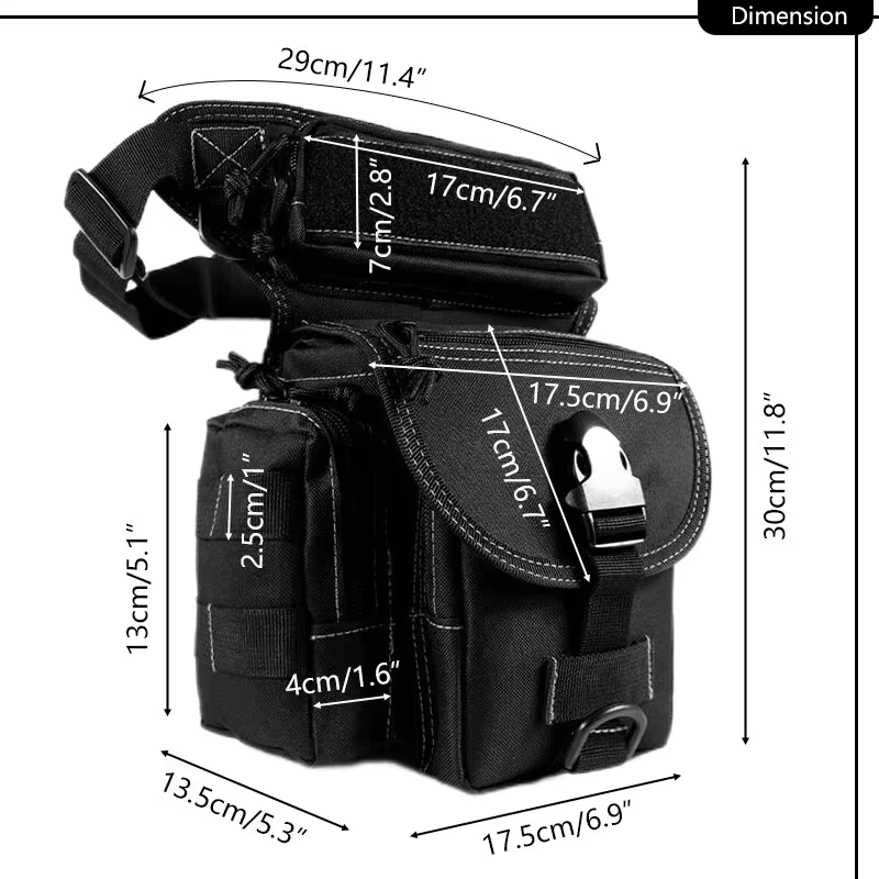 Sac de jambe tactique d'extéri - Outdoor Hunting Belt avis et prix