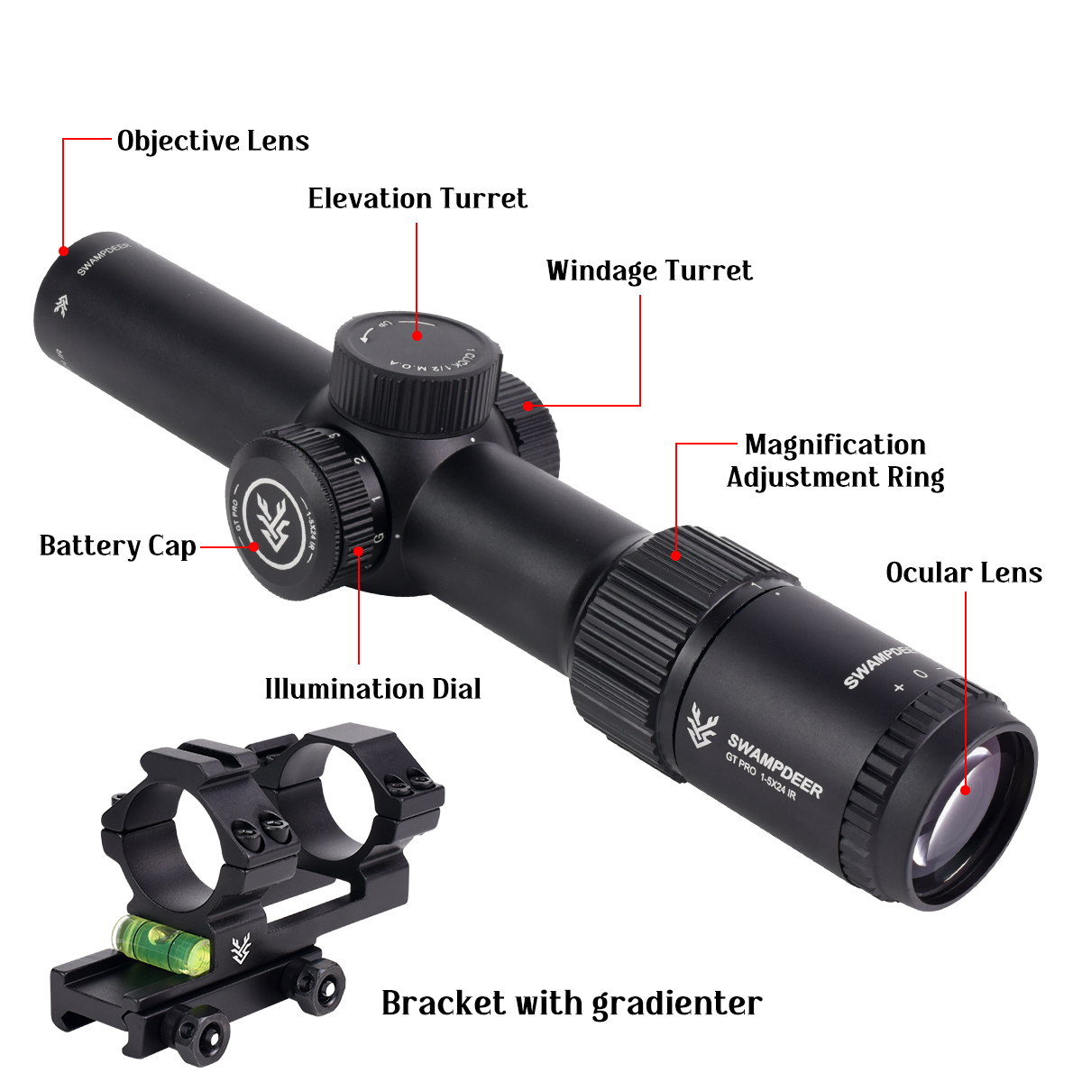 Lunette de visée tactique GT P - Outdoor Hunting Rifle avis et prix