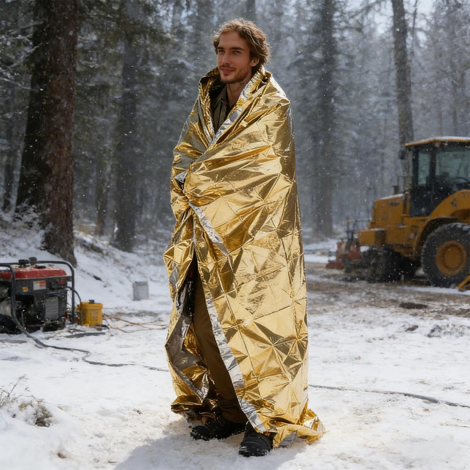 Couvertures de survie en feuil - Outdoor Hunting Blanket avis et prix
