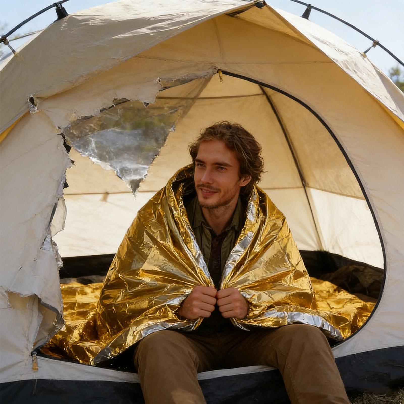 Couvertures de survie en feuil - Outdoor Hunting Blanket avis et prix
