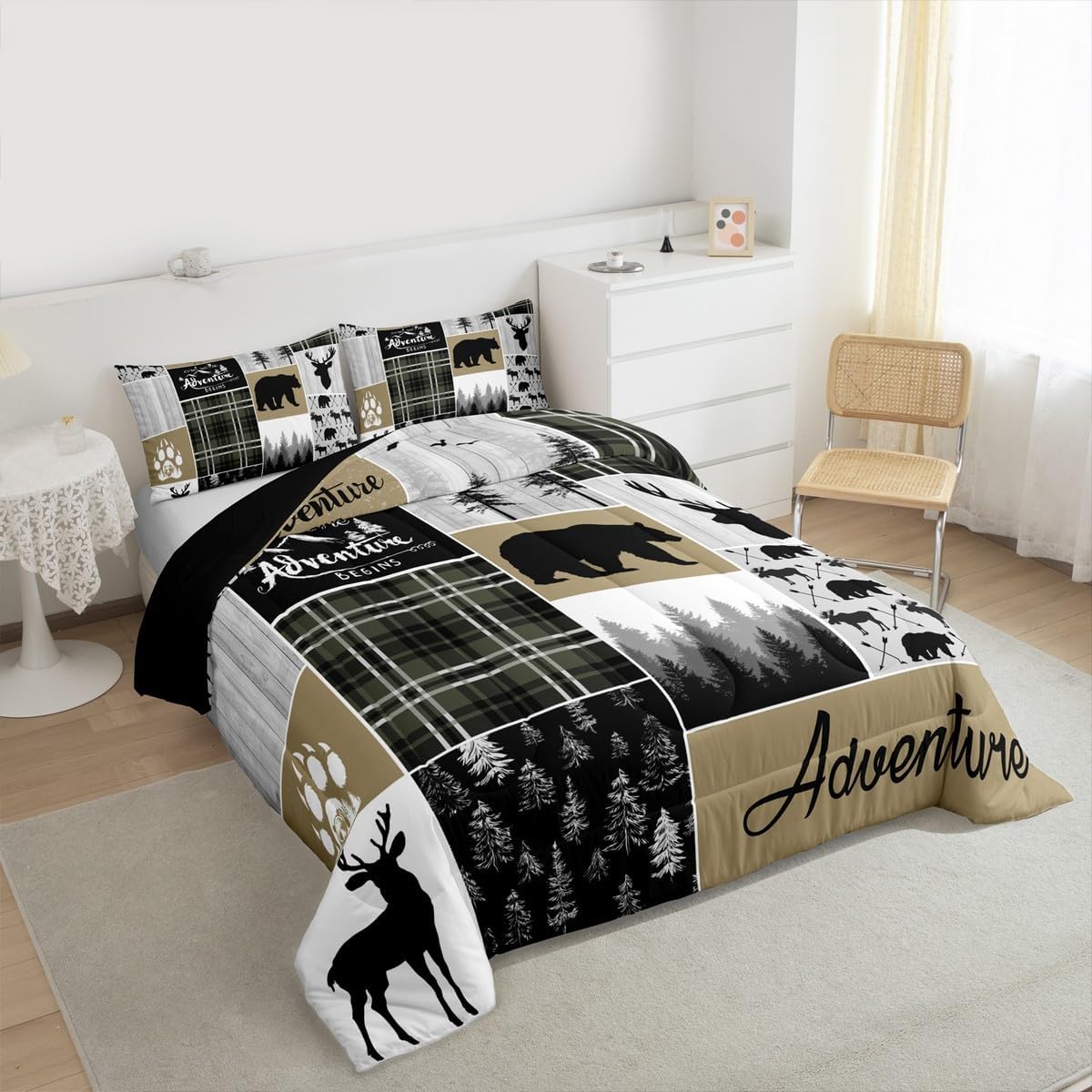Ensemble de housse de couette  - Hunting And Camping In Forest avis et prix